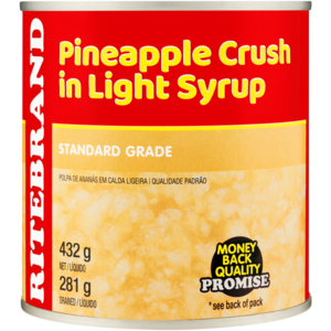 Ritebrand Pineapple Crush in Light Syrup 432g