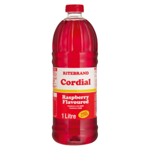 Ritebrand Raspberry Flavoured Cordial 1L