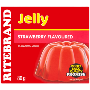 Ritebrand Strawberry Flavoured Jelly 80g