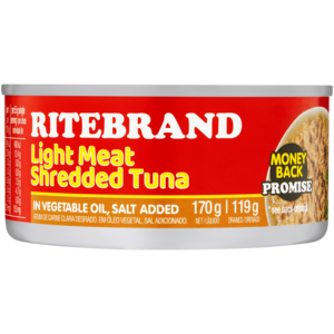 Ritebrand Light Meat Shredded Tuna in Vegetable Oil 170g