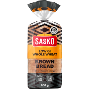 SASKO Low G.I Wholewheat Brown Bread 800g