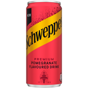 Schweppes Pomegranate Flavoured Soft Drink 300ml