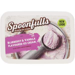 Spoonfulls Blueberry & Vanilla Ice Cream 2L
