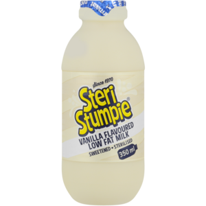 Steri Stumpie Vanilla Flavoured Low Fat Milk 350ml