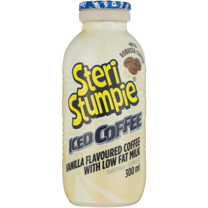 Steri Stumpie Vanilla Flavoured Iced Coffee with Low Fat Milk 300ml