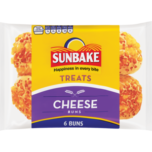 Sunbake Treats Cheese Buns 6 Pack