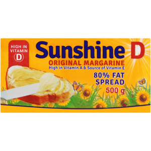 Sunshine D Original Margarine Brick 500g