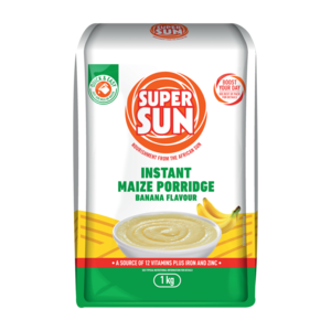 Super Sun Banana Flavoured Instant Maize Porridge 1kg