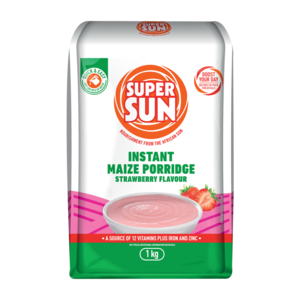 Super Sun Strawberry Flavoured Instant Maize Porridge 1kg