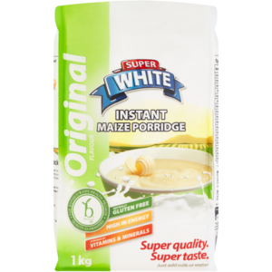 Super White Original Flavour Instant Maize Porridge 1kg