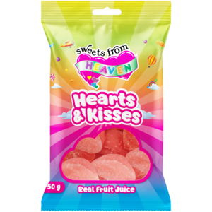 Sweets From Heaven Hearts & Kisses 50g