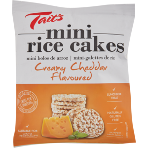 Tait's Cream Cheddar Rice Cakes 30g