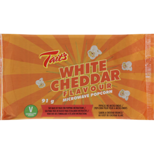 Tait's White Cheddar Popcorn 91g