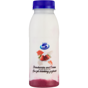 Take 5 Strawberries and Cream Low Fat Drinking Yoghurt 300g