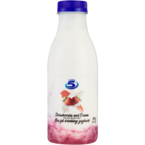 Take 5 Strawberries and Cream Low Fat Drinking Yoghurt 500g