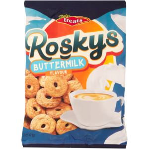 Tasty Treats Roskys Buttermilk Flavour Biscuits 350g