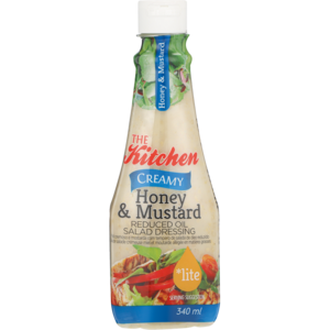 The Kitchen Creamy Honey & Mustard Lite Salad Dressing 340ml