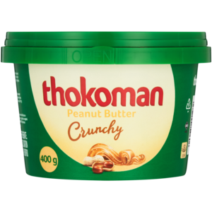 Thokoman Crunchy Peanut Butter 400g