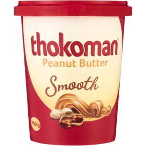 Thokoman Smooth Peanut Butter 750g