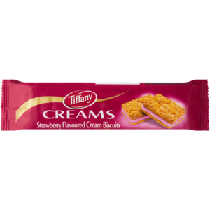 Tiffany Strawberry Flavoured Cream Biscuits 84g