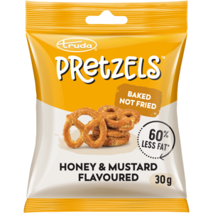 Truda Pretzels Honey & Mustard Flavoured Baked Snack 30g