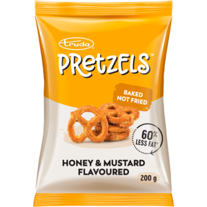 Truda Pretzels Honey & Mustard Flavoured Baked Snack 200g