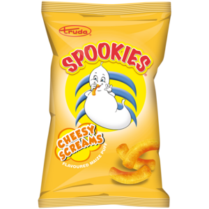 Truda Spookies Cheesy Screams Cheese Flavoured Maize Puffs 100g