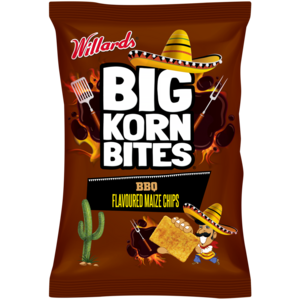 Willards Big Korn Bites BBQ Flavoured Maize Chips 120g