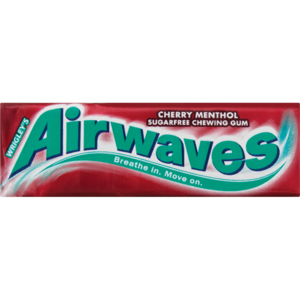 Wrigley's Airwaves Cherry Menthol Sugarfree Chewing Gum 10 Pack